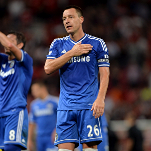 John Terry Salutes Chelsea Fans: Triumphant Moment at Old Trafford after Manchester United Victory (Premier League 2013)