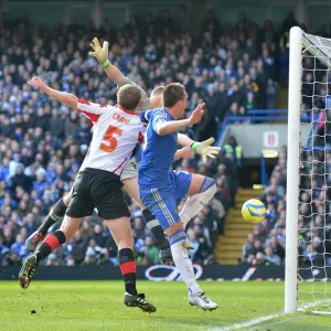 Print of John Terry Scoring Chelsea's Fourth Goal in FA Cup Replay Print of John Terry Scoring Chelsea's Fourth Goal in FA Cup Replay