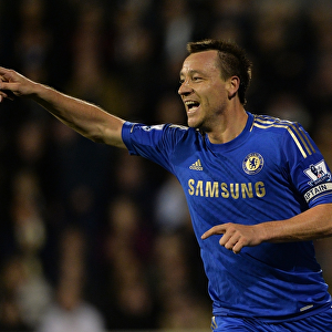 John Terry's Double: Chelsea's Thrilling Victory at Fulham in the Barclays Premier League (17th April 2013)