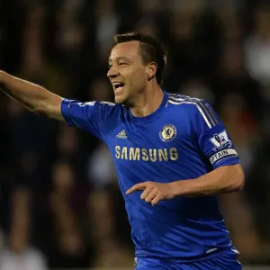 Print of John Terry's Double at Fulham Print of John Terry's Double at Fulham