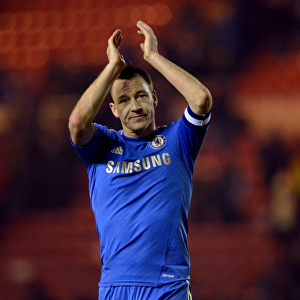 John Terry's Emotional Farewell: Chelsea's FA Cup Victory and Heartfelt Applause at Middlesbrough's Riverside Stadium (February 2013)