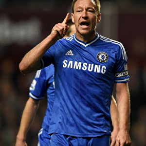 John Terry's Emotional Reaction: Aston Villa vs. Chelsea (15th March 2014), Barclays Premier League, Villa Park