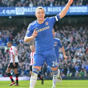 Print of John Terry's Four-Goal Performance in Chelsea's 2013 FA Cup Win Print of John Terry's Four-Goal Performance in Chelsea's 2013 FA Cup Win