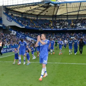 Print of John Terry's Triumphant Moment, Chelsea BPL 2014