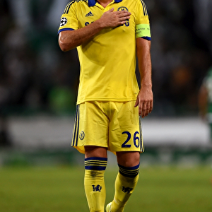 John Terry's Triumphant Moment: Chelsea's UEFA Champions League Victory over Sporting Lisbon (September 30, 2014)