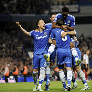 Jon Obi Mikel Scores Chelsea's Second Goal Against Fulham: Thrilling Celebration at Stamford Bridge (September 21, 2013)