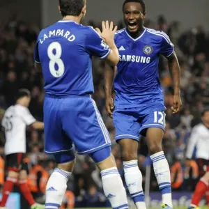 El momento jubiloso de Jon Obi Mikel: El segundo gol del Chelsea contra el Fulham (21 de septiembre de 2013)
