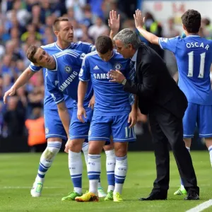 Jose Mourinho Coaches Eden Hazard Print