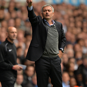 Jose Mourinho at White Hart Lane: Chelsea vs. Tottenham Hotspur, Barclays Premier League (September 28, 2013) - Chelsea Manager in Action