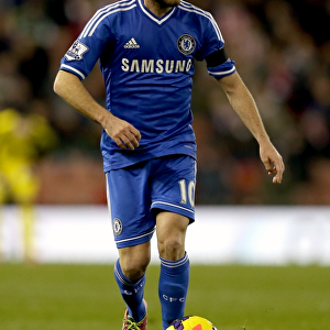Juan Mata in Action: Stoke City vs. Chelsea, Britannia Stadium (December 7, 2013)