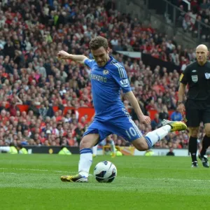 Print of Juan Mata's Dramatic Winning Goal at Old Trafford, 5th May 2013 Print of Juan Mata's Dramatic Winning Goal at Old Trafford, 5th May 2013