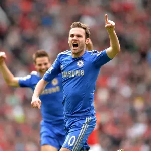 Print of Juan Mata's Goal at Old Trafford (May 2013) Print of Juan Mata's Goal at Old Trafford (May 2013)