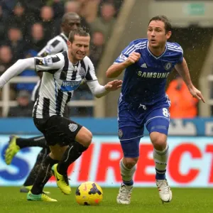 Lampard vs Cabaye Print - Chelsea FC Action Photo