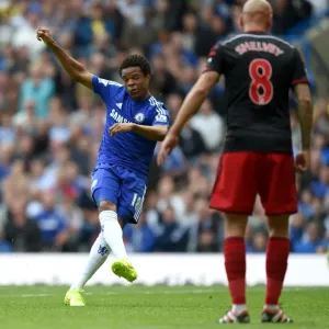 Print of Loic Remy scoring Chelsea's fourth goal against Swansea City