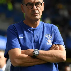 Chelsea FC Print - Maurizio Sarri on the Touchline Chelsea FC Print - Maurizio Sarri on the Touchline