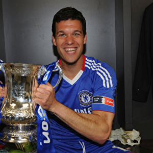 Michael Ballack with the FA Cup: Chelsea's Victory in the 2010 Final vs Portsmouth