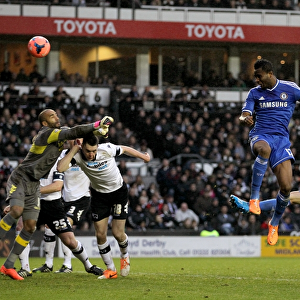 Mikel John Obi Scores First Goal: Derby County vs. Chelsea - FA Cup Third Round - iPro Stadium (5th January 2014)