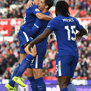 Morata Scores Chelsea's Fourth Goal in Thrilling Win Against Stoke City