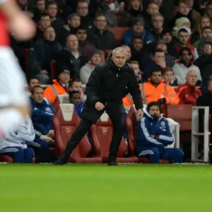 Jose Mourinho on the Touchline - Print Jose Mourinho on the Touchline - Print