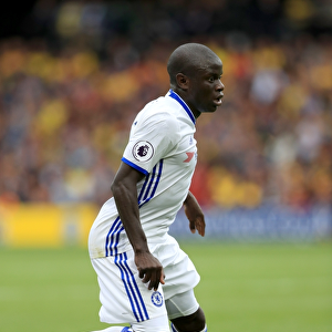 Ngolo Kante in Action: Premier League Showdown at Vicarage Road - Chelsea vs. Watford