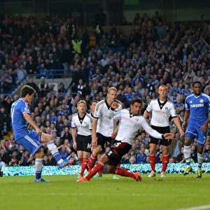 Oscar Scores Chelsea's Opener: Chelsea vs. Fulham, Barclays Premier League (September 21, 2013)