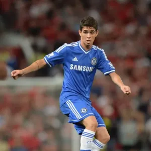 Print of Oscar's Standout Performance at Old Trafford