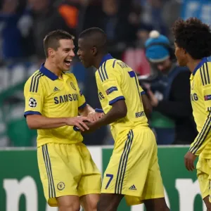 Ramires Fifth Goal Print - UEFA Champions League Match Ramires Fifth Goal Print - UEFA Champions League Match
