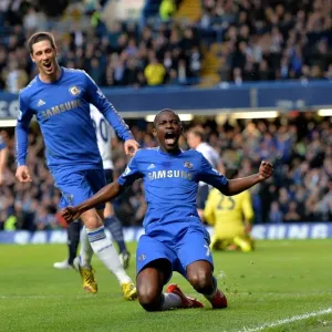 Ramires Scores Chelsea's Second Goal Print