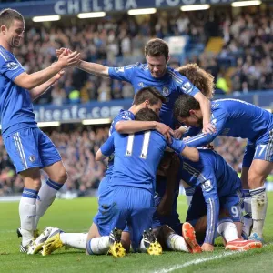 Ramires Scores Chelsea's Second Goal Print