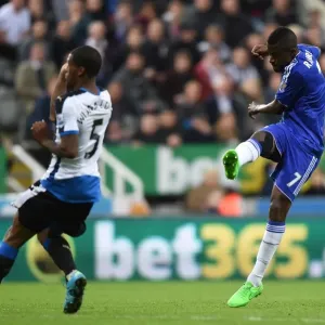Print of Ramires scoring Chelsea's first goal at Newcastle United in 2015 Print of Ramires scoring Chelsea's first goal at Newcastle United in 2015
