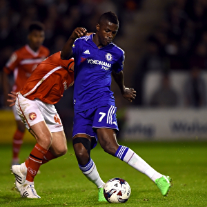 Ramires vs. O'Connor: Intense Clash Between Walsall and Chelsea Players in Capital One Cup Third Round at Banks Stadium (September 2015)