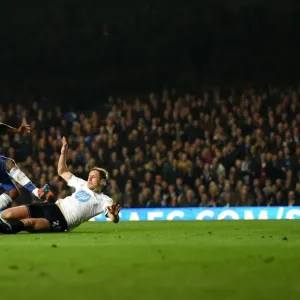 Print of Samuel Eto'o's First Goal for Chelsea Against Tottenham Hotspur