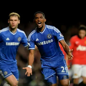 Samuel Eto'o Print - Chelsea vs Manchester United January 19, 2014 Samuel Eto'o Print - Chelsea vs Manchester United January 19, 2014