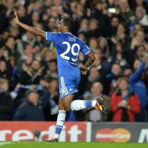 Samuel Eto'o Print - Chelsea v Schalke 2013 Champions League Goal Samuel Eto'o Print - Chelsea v Schalke 2013 Champions League Goal