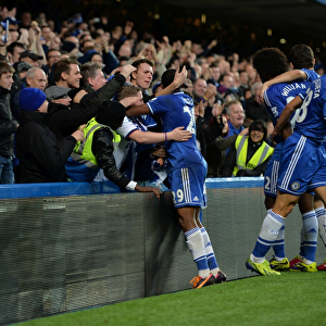Samuel Eto'o's Thrilling Goal Celebration Amongst Roaring Chelsea Fans vs. West Bromwich Albion (November 9, 2013)