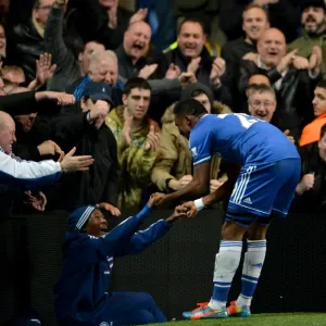 Samuel Eto'o Print - Chelsea vs Manchester United 2014 Samuel Eto'o Print - Chelsea vs Manchester United 2014