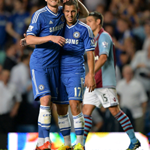 Schurrle and Hazard's Triumphant Moment: Chelsea FC Beats Aston Villa in Barclays Premier League (August 21, 2013)