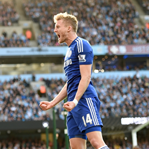 Schurrle Stunner: Chelsea's First Goal in Thrilling Manchester City Showdown (September 21, 2014)