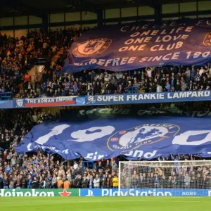 A Sea of Blue: Chelsea FC's Stamford Bridge Erupts in UEFA Champions League Battle against FC Basel (18th September 2013)