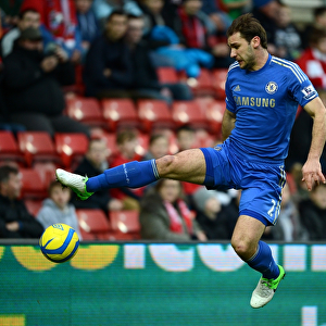 Soaring Ivanovic: Chelsea Defender's Mid-Air Mastery in FA Cup Battle against Southampton (January 5, 2013)