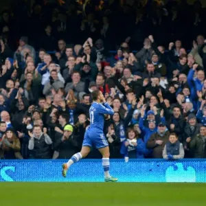 Chelsea v Swansea City Print - Eden Hazard Celebration Chelsea v Swansea City Print - Eden Hazard Celebration