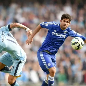 Fútbol - Liga de Campeones del Barclays Premier en el Estadio Etihad, Manchester City contra Chelsea Fútbol - Liga de Campeones del Barclays Premier en el Estadio Etihad, Manchester City contra Chelsea