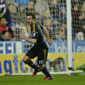 Chelsea vs Reading Print - Juan Mata Celebrates Goal Chelsea vs Reading Print - Juan Mata Celebrates Goal