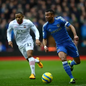Chelsea FA Cup Print - Ashley Cole in Action Chelsea FA Cup Print - Ashley Cole in Action