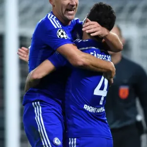 Print of Chelsea v NK Maribor Soccer Match at Stamford Bridge