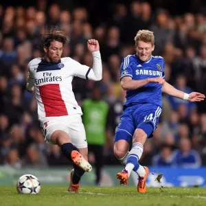 Soccer - UEFA Champions League - Quarter Final - Second Leg - Chelsea v Paris Saint-Germain - Stamford Bridge Soccer - UEFA Champions League - Quarter Final - Second Leg - Chelsea v Paris Saint-Germain - Stamford Bridge