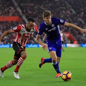 A print of a Premier League football match at St Marys Stadium A print of a Premier League football match at St Marys Stadium