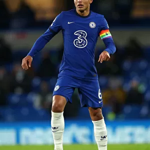 Thiago Silva in Action: Chelsea vs Leeds United, Premier League, Stamford Bridge, London, December 2020