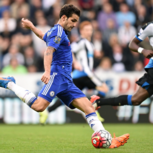 Thundering Shot: Cesc Fabregas Scores for Chelsea Against Newcastle United, Barclays Premier League (September 2015)