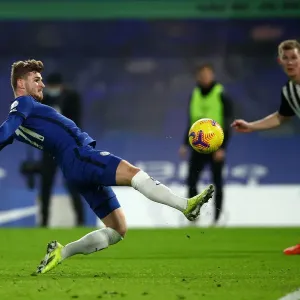 Timo Werner in Action Print, Chelsea vs Newcastle United